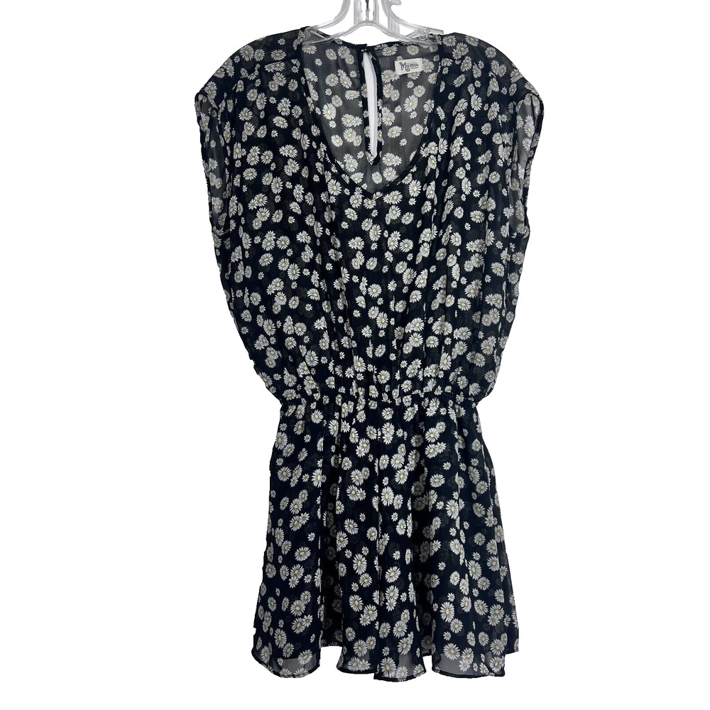 Show Me Your Mumu Daisy Romper Womens Size Medium Sheer Boho Floral Beachy Flowy